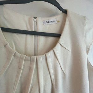 Calvin Klein White Business Casual Dress
